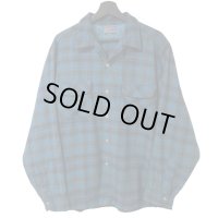 50s USA製 PENDLETON ''OMBRE'' BOARD L/S SHIRT