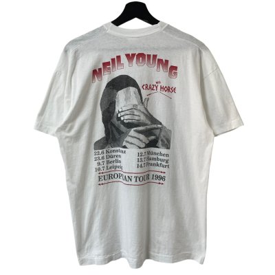 画像1: 90s NEIL YOUNG EUROPEAN TOUR TEE SHIRT