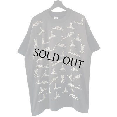 画像1: 90s USA製 FASHION VICTIM SKULL 四十八手 TEE SHIRT