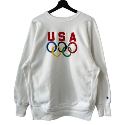 画像1: 90s USA製 CHAMPION REVERSE WEAVE ''OLYMPIC'' SWEATSHIRT