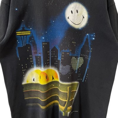 画像2: 90s SMILEY FACE MOON LIGHT ART TEE SHIRT