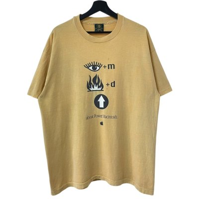 画像1: 90s USA製 Apple ''👁️🐝M'' PARODY TEE SHIRT