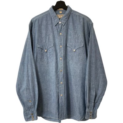 画像1: 70s USA製 POLO WESTERN RALPH LAUREN CHAMBRAY WESTERN SHIRT