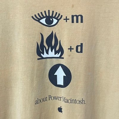 画像2: 90s USA製 Apple ''👁️🐝M'' PARODY TEE SHIRT