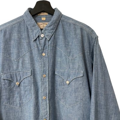 画像3: 70s USA製 POLO WESTERN RALPH LAUREN CHAMBRAY WESTERN SHIRT