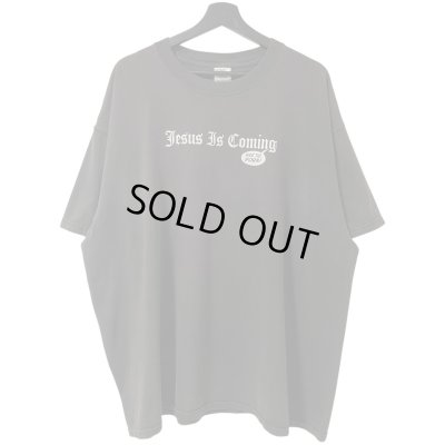 画像1: 00s JESUS IS COMMING MESSAGE TEE SHIRT