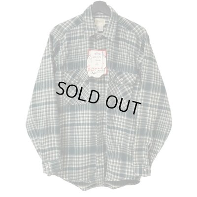 画像1: DEADSTOCK 80s USA製 MELTON FLANNEL L/S SHIRT