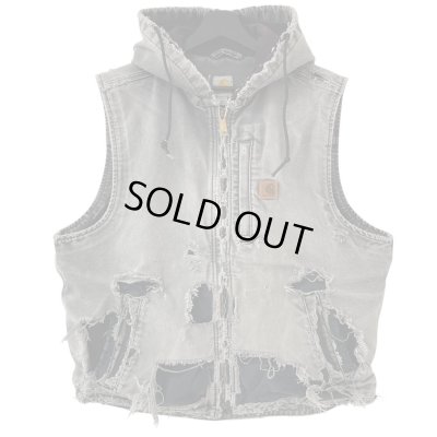 画像1: 00s CARHARTT HOODED DUCK VEST