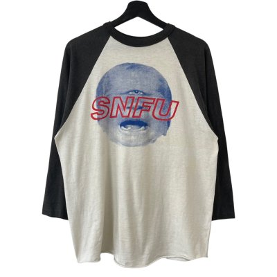 画像1: 90s USA製 SNFU RAGLAN SLEEVE TEE SHIRT