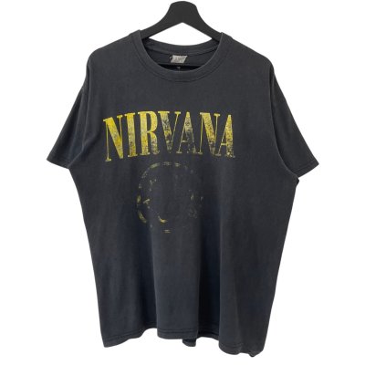 画像1: 90s NIRVANA SMILE TEE SHIRT
