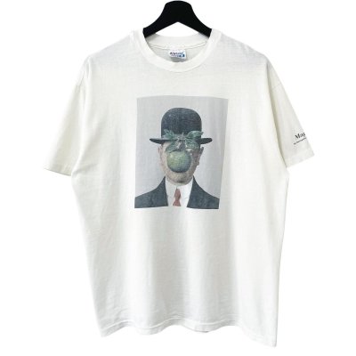 画像1: 90s USA製 RENE MAGRITTE THE SON OF MAN TEE SHIRT