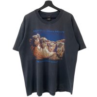 90s USA製 HARLEY DAVIDSON MOUNT RUSHMORE parody TEE SHIRT