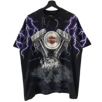 90s USA製 HARLEY DAVIDSON THUNDER & LIGHTNING TEE SHIRT
