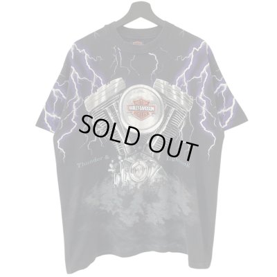 画像1: 90s USA製 HARLEY DAVIDSON THUNDER & LIGHTNING TEE SHIRT