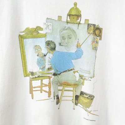 画像2: 90s USA製 NORMAN ROCKWELL PORTRAIT TEE SHIRT