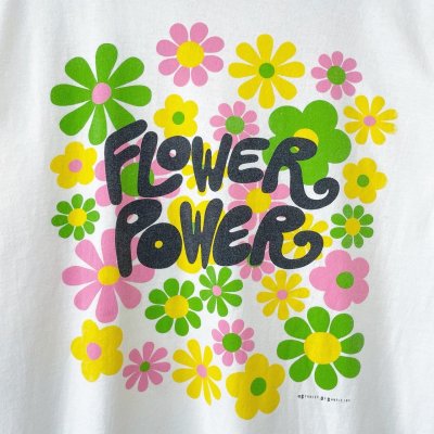 画像2: 80s〜90s USA製 STANLEY DESANTIS FLOWER POWER TEE SHIRT