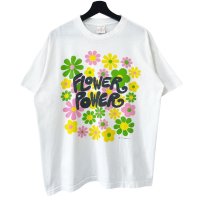 80s〜90s USA製 STANLEY DESANTIS FLOWER POWER TEE SHIRT