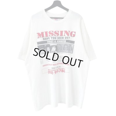 画像1: 90s USA製 MISSING "行方不明者フォト" TEE SHIRT