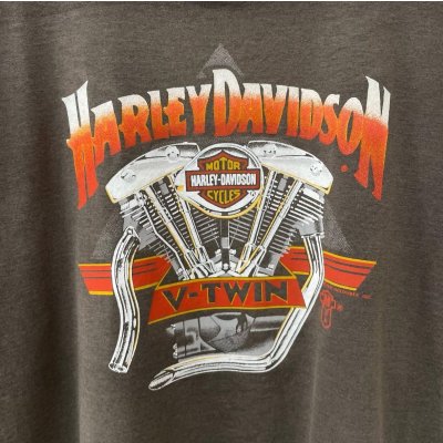 画像2: 80s USA製 HARLEY DAVIDSON V型エンジン TEE SHIRT