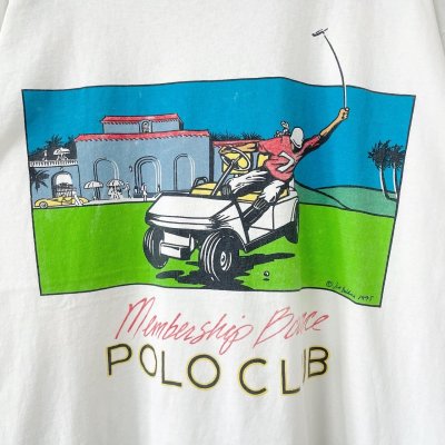 画像2: 90s USA製 POLO CLUB PARODY TEE SHIRT