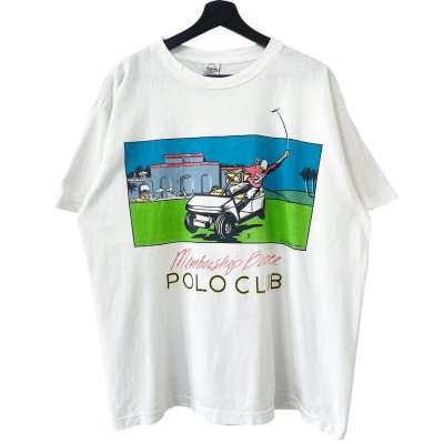 画像1: 90s USA製 POLO CLUB PARODY TEE SHIRT