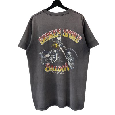 画像1: 90s USA製 STURGIS BROKEN SPOKE SALOON TEE SHIRT