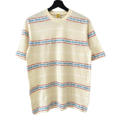 画像1: 90s HANG TEN JACQUARD BORDER TEE SHIRT