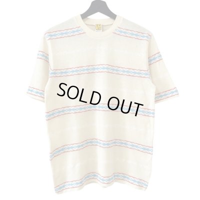 画像1: 90s HANG TEN JACQUARD BORDER TEE SHIRT