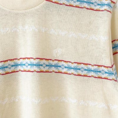 画像2: 90s HANG TEN JACQUARD BORDER TEE SHIRT