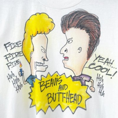 画像2: 90s USA製  90s USA製 BEAVIS and BUTTHEAD "AIR BRUSH" TEE SHIRT