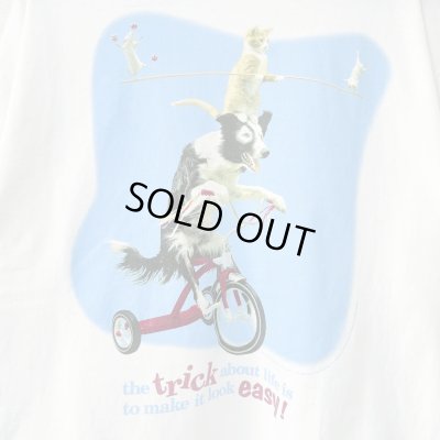 画像2: 90s USA製 DOG & CAT PHOTO TEE SHIRT