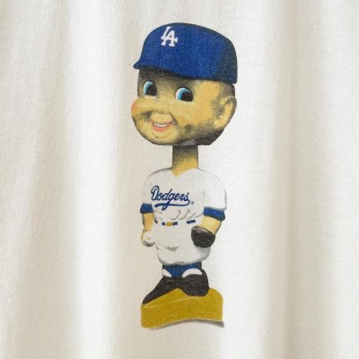 画像2: DEADSTOCK 90s DODGERS BOBBLE HEAD TEE SHIRT