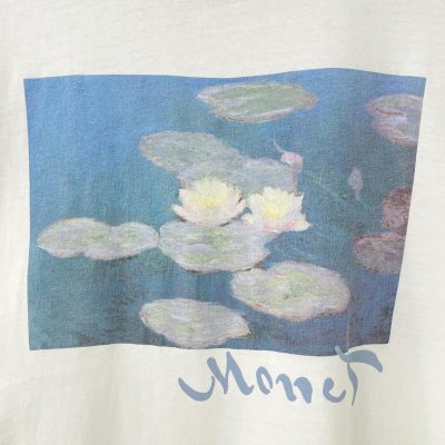 画像2: 90s USA製 CLAUDE MONET 睡蓮  TEE SHIRT