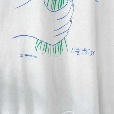 画像3: 00s PICASSO 花束を持つ手  TEE SHIRT