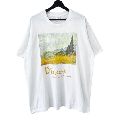 画像1: 90s USA製 VINCENT VAN GOGH 糸杉のある麦畑 TEE SHIRT