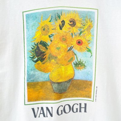 画像2: 90s USA製 VINCENT VAN GOGH ひまわり TEE SHIRT