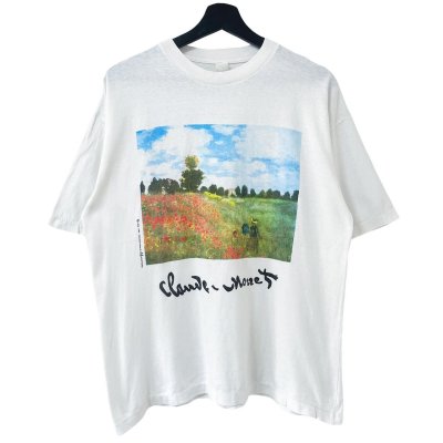 画像1: 90s USA製 CLAUDE MONET ひなげしの丘 TEE SHIRT