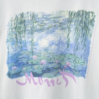 画像2: 90s USA製 CLAUDE MONET 睡蓮  TEE SHIRT