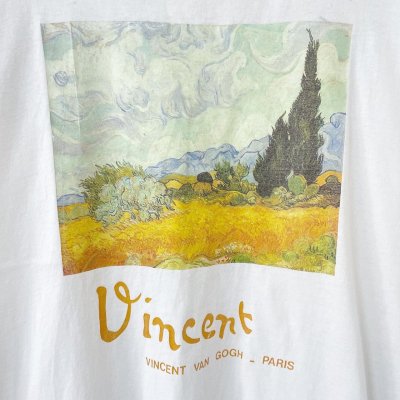 画像2: 90s USA製 VINCENT VAN GOGH 糸杉のある麦畑 TEE SHIRT