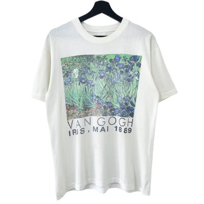 画像1: 90s VINCENT VAN GOGH アイリス TEE SHIRT