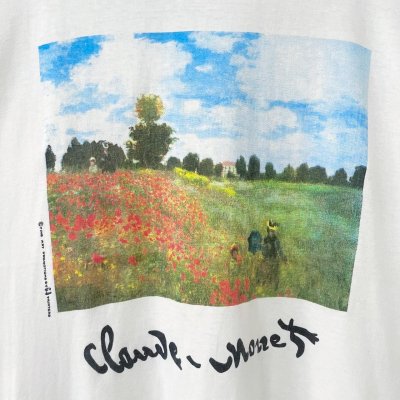 画像2: 90s USA製 CLAUDE MONET ひなげしの丘 TEE SHIRT