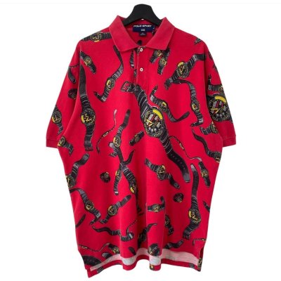 画像1: 90s USA製 POLO SPORT WATCH POLO SHIRT