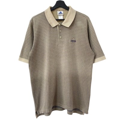 画像1: 90s adidas JACQUARD POLO SHIRT
