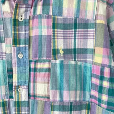 画像2: 90s RALPH LAUREN PATCH WORK S/S SHIRT