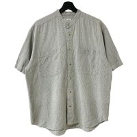 90s インド製 BRITTANIA STANDCOLLAR S/S SHIRT