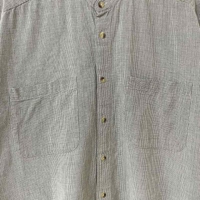 画像2: 90s インド製 BRITTANIA STANDCOLLAR S/S SHIRT