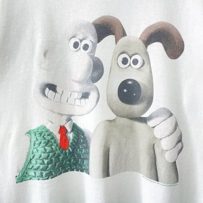 画像2: 90s USA製 Wallce & Gromit TEE SHIRT