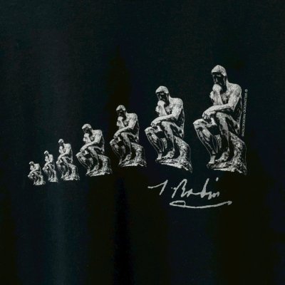 画像2: 00s RODIN 考える人 TEE SHIRT