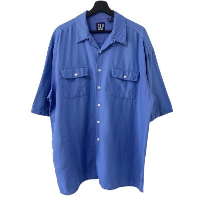 画像1: 90s OLD GAP LOOP COLLAR S/S SHIRT