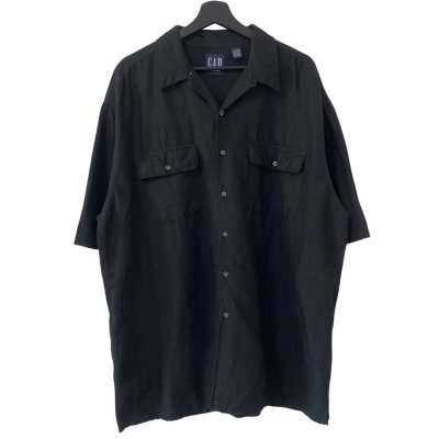 画像1: 90s OLD GAP LOOP COLLAR S/S SHIRT